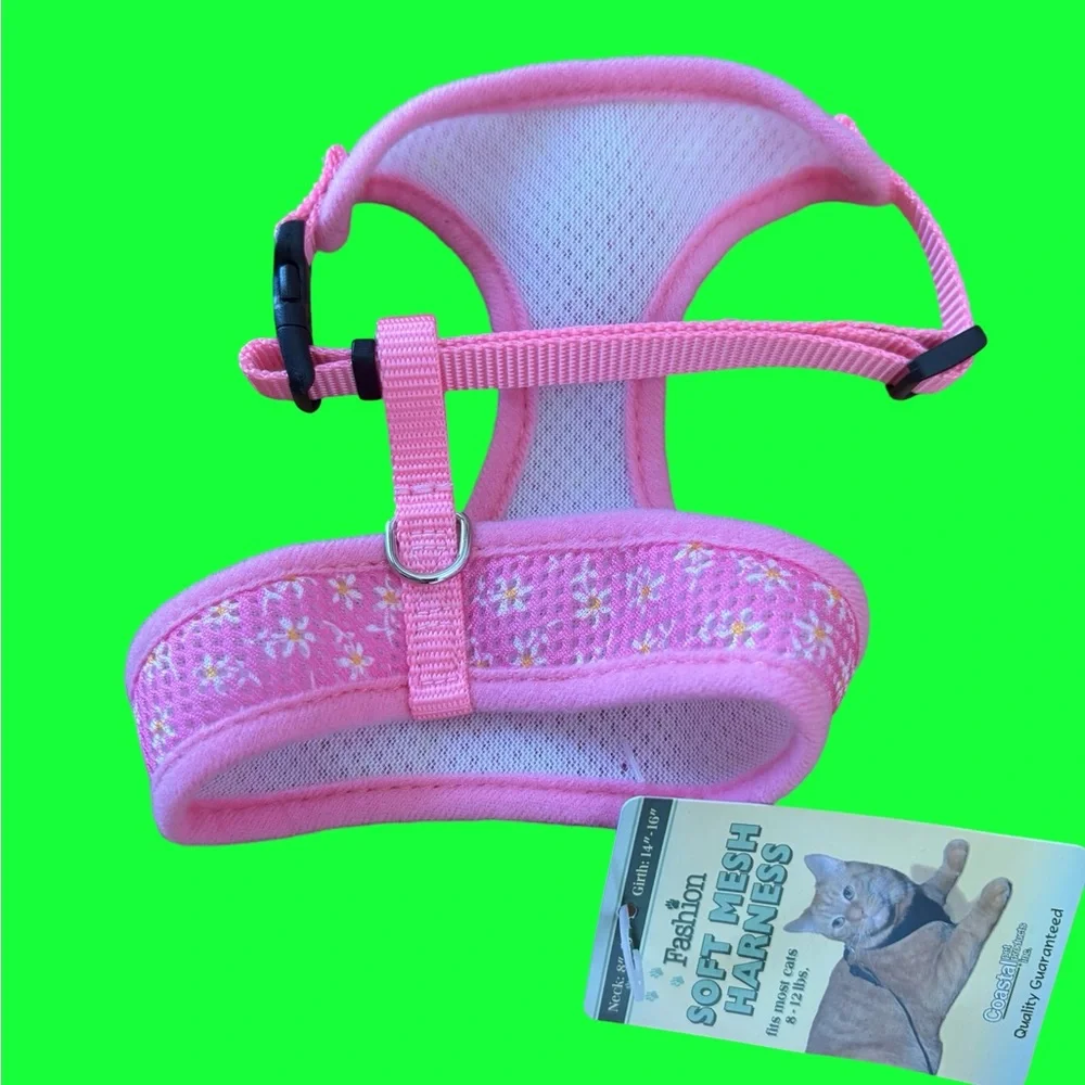 Gooby Pink Mesh Dog/ Cat Harness
